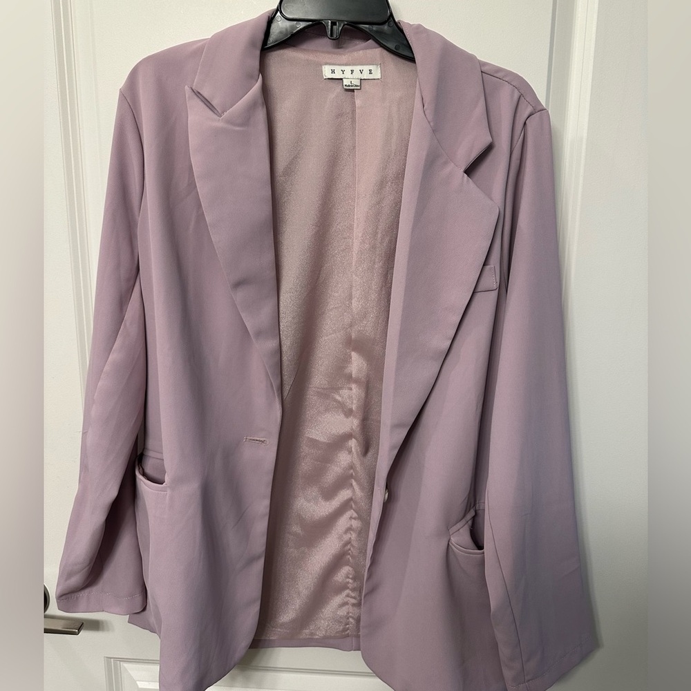 HYFVR Lavender Oversized Blazer